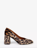 Penelope Chilvers Gamine Velvet Shoe in Leopard
