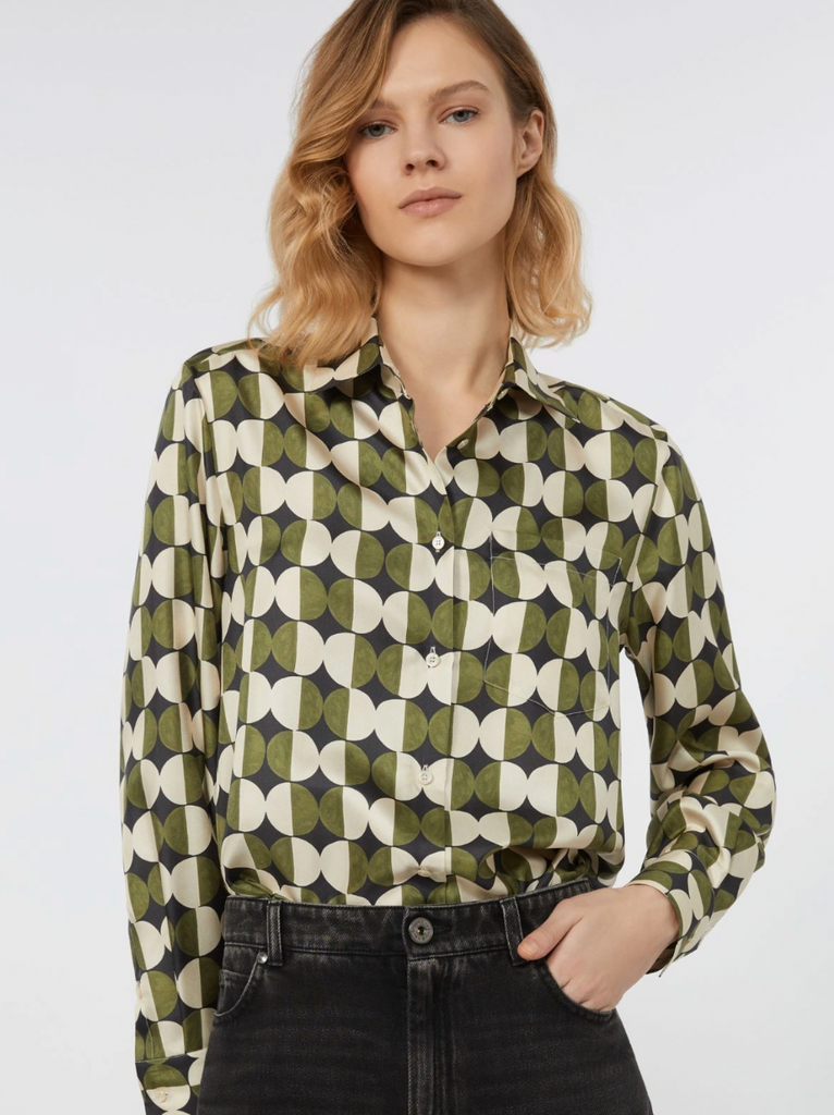 Maxmara Weekend Rive Shirt in Olive