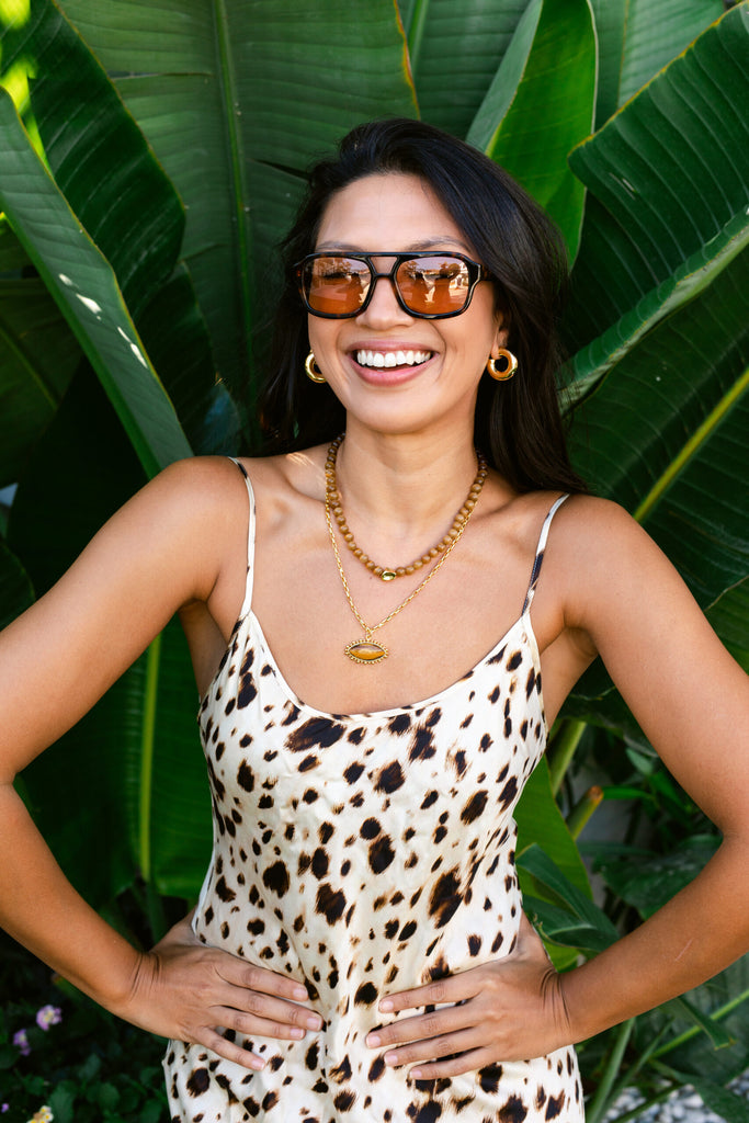 Talis Chains Tokyo Choker in Brown