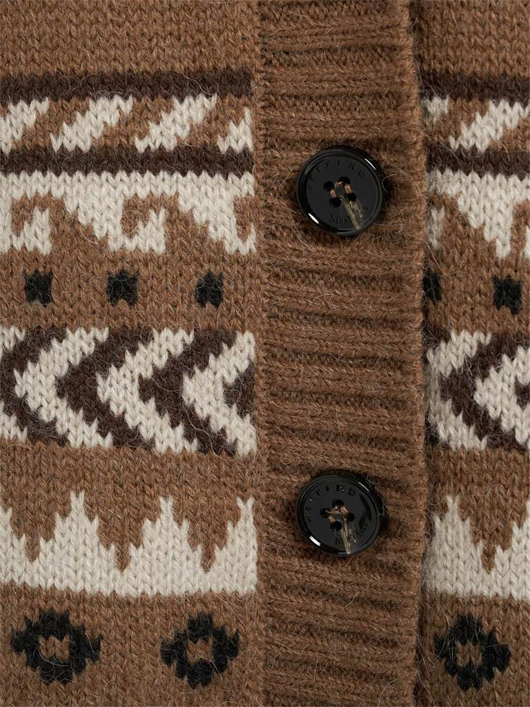 Maxmara Weekend Ovatta Cardigan in Camel