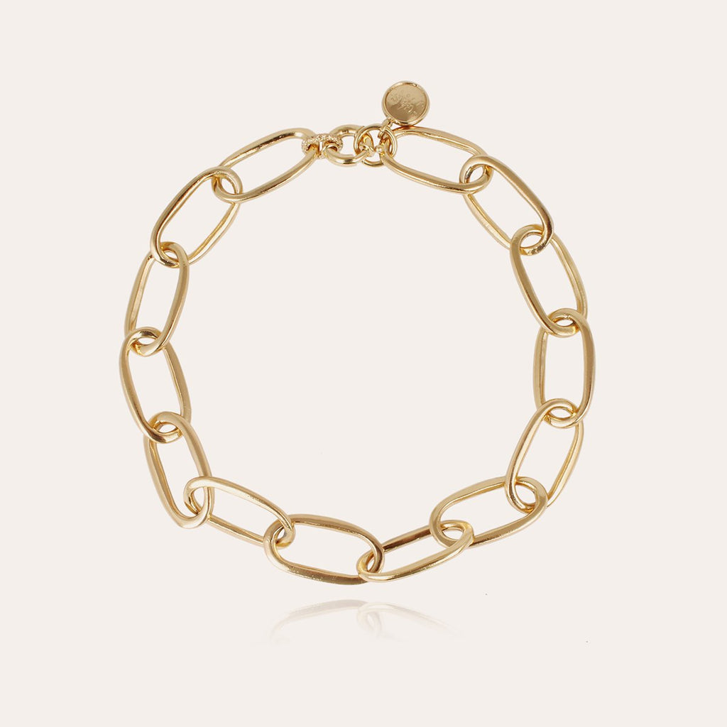 Gas Bijoux Maille Oval Collar in Gold