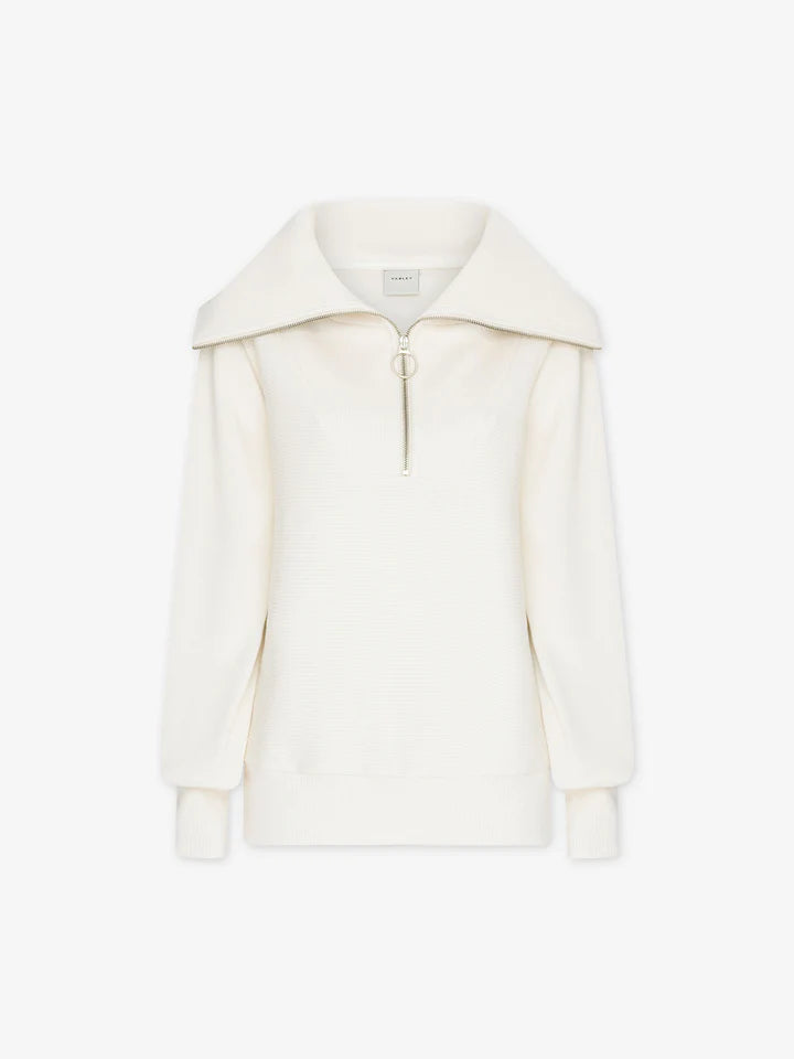 Varley Vine Half Zip Pullover in Ivory
