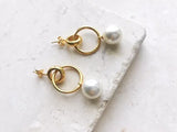 Shyla Layla Pearl Earrings in Pearl