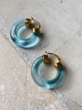 Shyla Aura Hoops in Turquoise