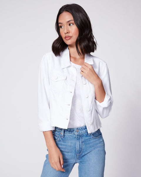 Paige white denim clearance jacket