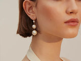 Shyla Pernille Earrings in Pearl