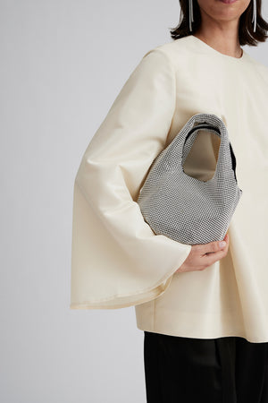Malina Willa Glitter Bag in Silver