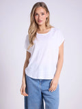 Not Shy Zoe Tee in White