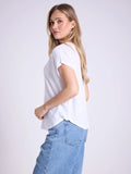 Not Shy Zoe Tee in White