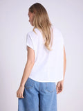 Not Shy Zoe Tee in White