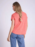 Not Shy Zoe Linen Tee in Jelly