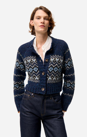 Vanessa Bruno Damas Cardigan in Marine