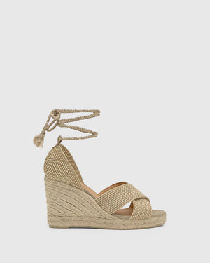 Castaner Becca Wedge in Gold