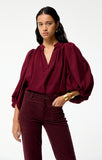 Vanessa Bruno Bell Blouse in Wine