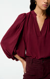 Vanessa Bruno Bell Blouse in Wine