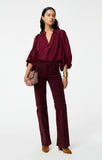 Vanessa Bruno Bell Blouse in Wine