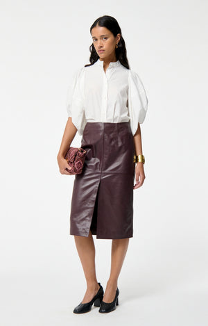 Vanessa Bruno Felindra Skirt in Bordeaux