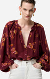 Vanessa Bruno Edme Blouse in Bordeaux