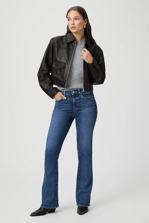 Paige High Rise Laurel Canyon Acapella in Blue