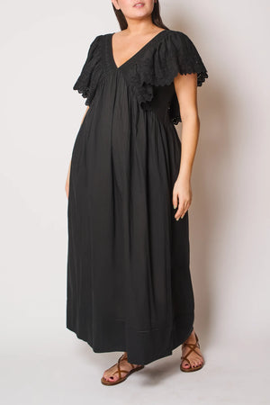 Faune Camelia Maxi Dress in Black