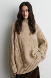 Second Female Janne Turtleneck Knit in Camel