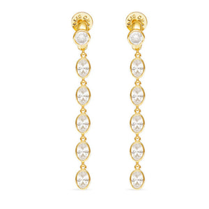 Talis Chains Cz Five Drop Huggies in Gold