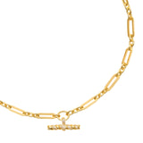 Talis Chains T-Bar On Link Chain in Gold