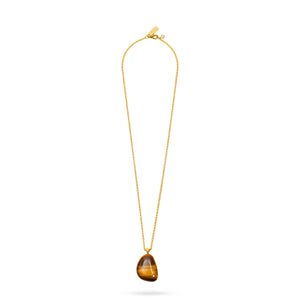 Talis Chains Rock Stone Pendant in Tigers Eye