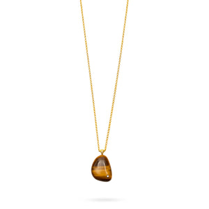 Talis Chains Rock Stone Pendant in Tigers Eye