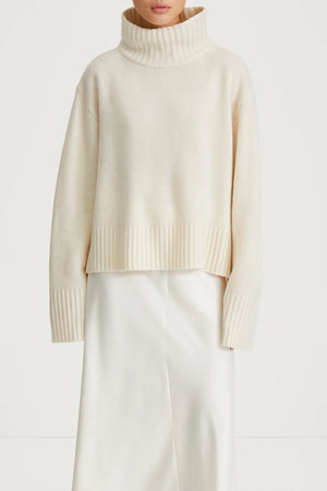 Style In Hilary Merino Sweater in Cream