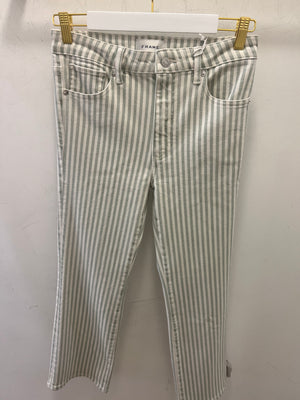 Frame The Reboot Crop Stripe in Mint