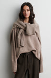 Second Female Alpha Knit O Neck in Rock