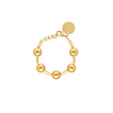 Vanessa Baroni Ball Chain Bracelet in Gold