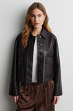 Second Female Ezay Leather Jacket in Demitasse
