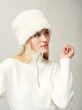 Helen Moore Pillbox Hat in Ermine