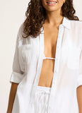 Seafolly Breeze Beach Shirt in White