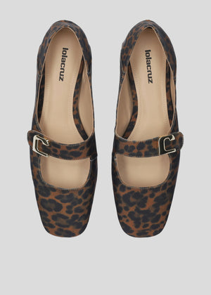 Lola Cruz Leopard Mary Jane