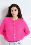 American Vintage Vitow Cardigan in Rose Fluo
