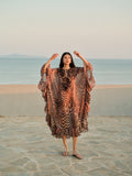 Devotion Kaftan Dress in Animal Print