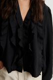 Second Female Rayna Frilled Blouse in Black