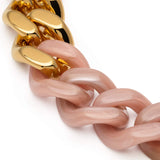 Vanessa Baroni Flat Chain Necklace in Blush