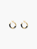 Aurelie Bidermann Positano Creole Hoops Small in Black
