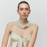 Vanessa Baroni Flat Chain Necklace in Cloud