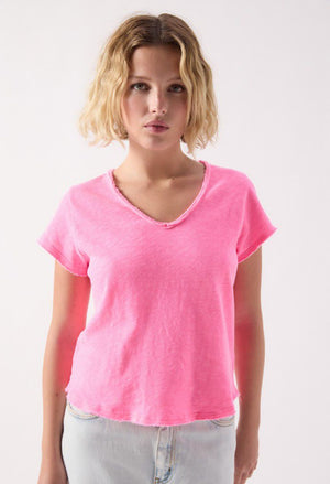 American Vintage Sonoma Short Sleeve in Pink Acid