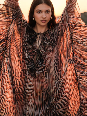 Devotion Kaftan Dress in Animal Print