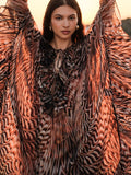 Devotion Kaftan Dress in Animal Print