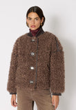 Berenice Gilian Faux Fur Jacket in Mocha