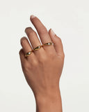 Pdpaola Sugar Ring Set in Gold