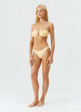 Melissa Odabash Barcelona Bottom in Jungle Yellow