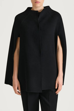 Style In Thea Cape Jacket in Black